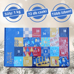 Szaloncukor adventi kalendárium 1kg – kék